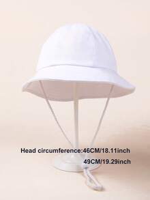 1pc Unisex Baby/Toddler Versatile Sun Protection Bucket Hat, Suitable For Boys And Girls, Summer Sunshade Hat - 1PC - View 2