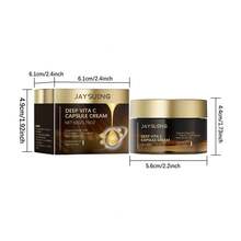 JAYSUING Crema Facial Hidratante De Vitamina C, Antimanchas, Antienvejecimiento, Cierra Poros, Reafirma La Piel, Iguala El Tono Y Brinda Brillo Natural, Hidratación Profunda, Textura Ligera Sin Grasa, Ideal Para Cuidado Diario Y Todo Tipo De Piel - Crema facial en cápsulas - Ver 3
