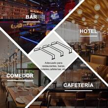 ¡Recomendado3 Piezas Porta Copas de Vino Colgante, Soportes para Copas, Sostiene 15-18 Vasos Según ei Estilo, Soporte Ppara Copas de Metal Vino Estante Colgante, para Gabinete, Barra, Restaurante¡Top de Temporada - 1 - Ver 7