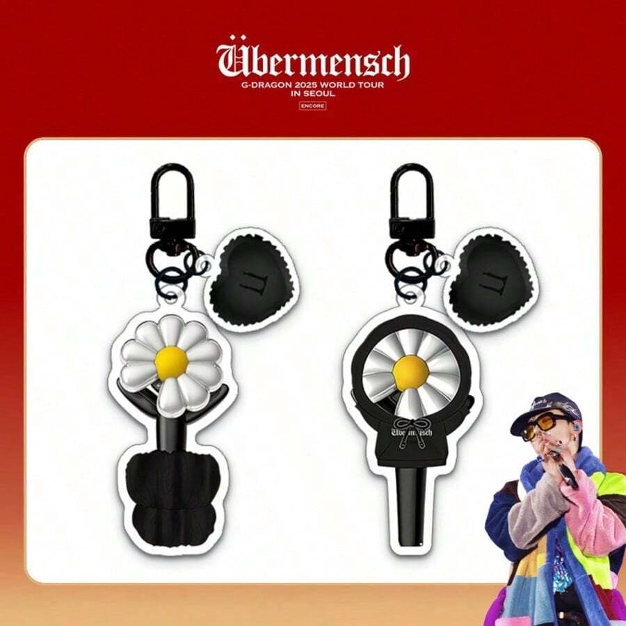 1pc Lightstick Acrylic Keychain Pendant, Bag Accessory, Offline Merchandise - Multicolor - View 1