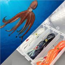 1pc Glow-In-The-Dark Soft Octopus Lure - Realistic 3D Eyes And Lifelike Swimming Action, Real Bait, Suitable For Saltwater And Freshwater Fishing | Perfect For Bass, Trout, Salmon And Predatory Fish | Versatile Use For Deep Sea, Boat, Pier, Shore, Lake And River Fishing | Durable Silicone Material, Highly Attractive Swimming Action, Ideal For Weekend Fishing And Big Catch - Essential Fishing Gear For Anglers - Multicolor - View 6