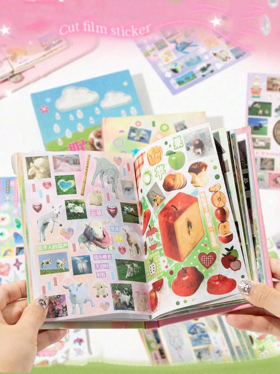 Sách dán 30 miếng, Bộ sưu tập Dream Growth, Sách dán hình động vật nhỏ trang trí DIY sáng tạo, Thích hợp cho phong cảnh thu nhỏ, sách bỏ túi, dán lên sổ tay, nhật ký, hành lý, máy tính, cốc, ốp điện thoại, tủ lạnh, tường, mũ bảo hiểm, tủ, hộp, cửa, giường, đàn guitar, đồ dùng lớp học, đồ dùng học tập, phụ kiện giáo viên - Nhiều màu - Xem 1
