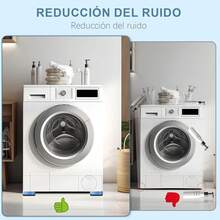 ¡RecomendadoFunda para Lavadora, Funda Lavadora y Secadora Anti-UV y Resistencia al Polvo, Con 4 Base para Lavadora, Adecuadas para Reducir el Ruido y la Absorción de Impactos de las Lavadoras.¡Top de Temporada - 1 - Ver 6