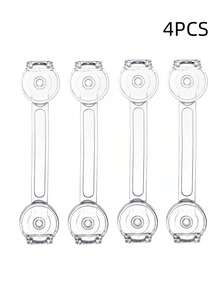 4pcs Baby Safety Locks, Child Cabinet Door Locks, Drawer Locks, Finger Pinch Guard, Multi-Functional Child Safety Locks - Multicolor - View 10