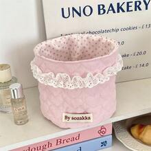 1 chiếc giỏ đựng đồ in hình nơ hoặc trái tim 3D màu hồng dễ thương, giỏ đựng đồ dùng văn phòng, giỏ đựng mỹ phẩm chống thấm nước dùng đựng cọ và đồ chăm sóc da, đồ trang trí bàn làm việc, hộp đựng đồ trang điểm. - Nhiều màu - Xem 11