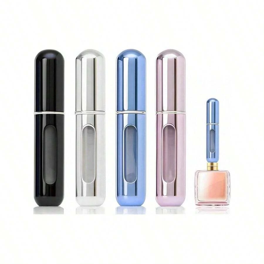 Mini Refillable Perfume Portable Mist Bottle, Refillable Perfume Spray, Pump Dispenser, Perfect For Travel And Outings (5 Ml) - màu đen - Xem 1
