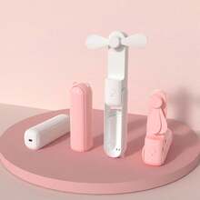 1pc Portable Foldable Travel Fan, Handheld Mini Fan, 270° Adjustable, USB Rechargeable, Personal Cooling Device, Outdoor Pocket Mini Fan, Gift For Students & Women, Mother's Day, Summer Outdoor Camping Travel Beach Sports Office School Pool Party Daily Use Portable Fan,Outdoor,Garden,Travel Essentials,Portable Essentials,Beach Essentials,Graduation Season,Commencement,Graduation Ceremony,Graduation Gift,Graduation Present,Graduation Gift,Graduation Present,Congrats Grad,Congratulations Graduate,Valedictorian,Finish School,Graduation Party,Outdoor Essentials,Travel Portable,Hiking Essentials,Camping Essentials,Portable Tools,Summer Essentials ,Summer Portable - Multicolor - View 5