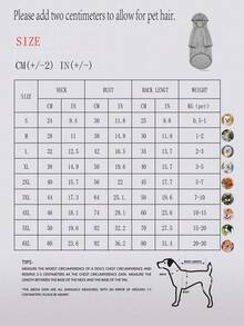 Impermeable con capucha casual para mascotas - Gris - Ver 2