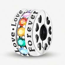 1 Packung bunte Perlen für DIY Armbänder, Halsketten und Schmuckherstellung, Design "Ewige Liebe", geeignet als Geschenk für Frauen und Mädchen - Perlen - Übersicht 15