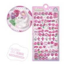 3D Embossed Stickers, Small Nose Stickers, DIY Phone Case Stickers, Heart Star Stickers, Diary Decorative Stickers - Multicolor - View 12