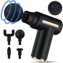 Handheld Electric Massager, Portable Massage Tool - For Back, Neck & Full Body - 6 Speed Levels - 4 Massage Heads, Rechargeable USB - 800mAh Battery, Ideal Gift, Muscle Recovery - Multicolor - View 9