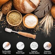 ¡RecomendadoLibara Cortador de Pan - Herramienta para Panaderos, Lame para Puntuación y Corte de Masa, Juego de Pan Cojo¡Top de Temporada - 1 - Ver 6