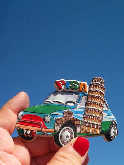 1 pieza Imán decorativo artesanal 3D creativo, imán de nevera de dibujos animados como recuerdo