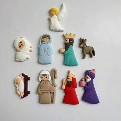 Jesus Fridge Magnet, Self-Adhesive, Suitable For Refrigerator And Blackboard, Strong Magnetic Sticker, Back To School Supplies, Office, Classroom And Home Use, Winter Goods, Thanksgiving, Christmas, Saudi National Day, New Year, Valentine's Day, Birthday, Holiday, Gift For Boyfriend/Girlfriend, Adults