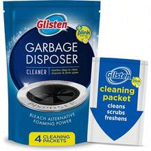 Garbage Disposal Cleaner And Deodorizer With Foaming Action Lemon Scent Odor Eliminator For Sink Made In USA 4 Packets - 1 - View 1