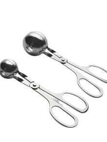 Stainless Steel Meatball Maker, Meatball Shaper, Kitchen Mold For Making Rice Balls, Fish Balls, Homemade - Silver - View 11