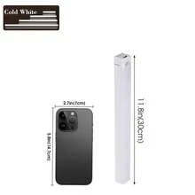 智能LED人体感应灯，纤细猫眼山形灯条，家居装饰，可充电自粘式橱柜衣柜灯，10厘米/200毫安时，30厘米/400毫安时，50厘米/400毫安时人体感应橱柜灯 - 彩色 - 查看 18