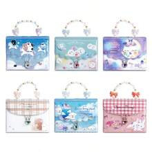 Japanese Bead Chain Lock Release Sticker Notebook, Loose Leaf Notebook, Dreamy Cartoon Sticker Storage Notebook Binder - Multicolor - View 8