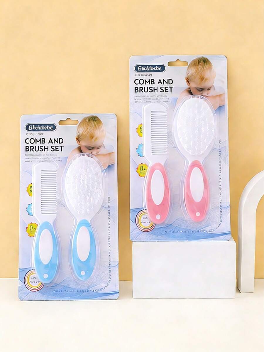 1件套婴儿头发和身体刷套装，软毛洗发刷，沐浴按摩刷，护发羊毛刷 - 彩色 - 查看 1