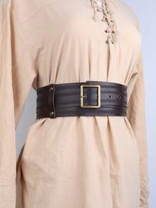Ceinture en PU de chevalier viking médiéval, convient pour le cosplay, les accessoires vestimentaires, l'été, les occasions décontractées, scolaires/professionnelles, polyvalente et à la mode - A - Voir 5