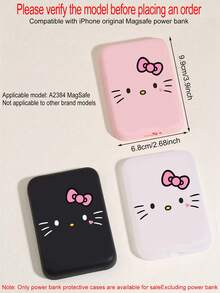 SANRIO Protective Case For TPU Soft Rubber Frosted Wireless Power Bank, Anti-Drop Corners, Delicate Texture, Compatible With Iphone (Power Bank Not Included) - Multicolor - View 5