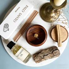 约35支/盒，秘鲁圣木精油浸泡香薰棒，0.3厘米厚，木质香调，适用于瑜伽、冥想、水疗、熏香，净化负能量 - 12cm聖木香氛 - 查看 7