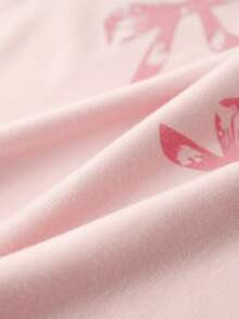 两件套女士睡衣套装，春夏开衫短袖长裤睡衣，亲肤家居服 - 粉色 - 查看 5