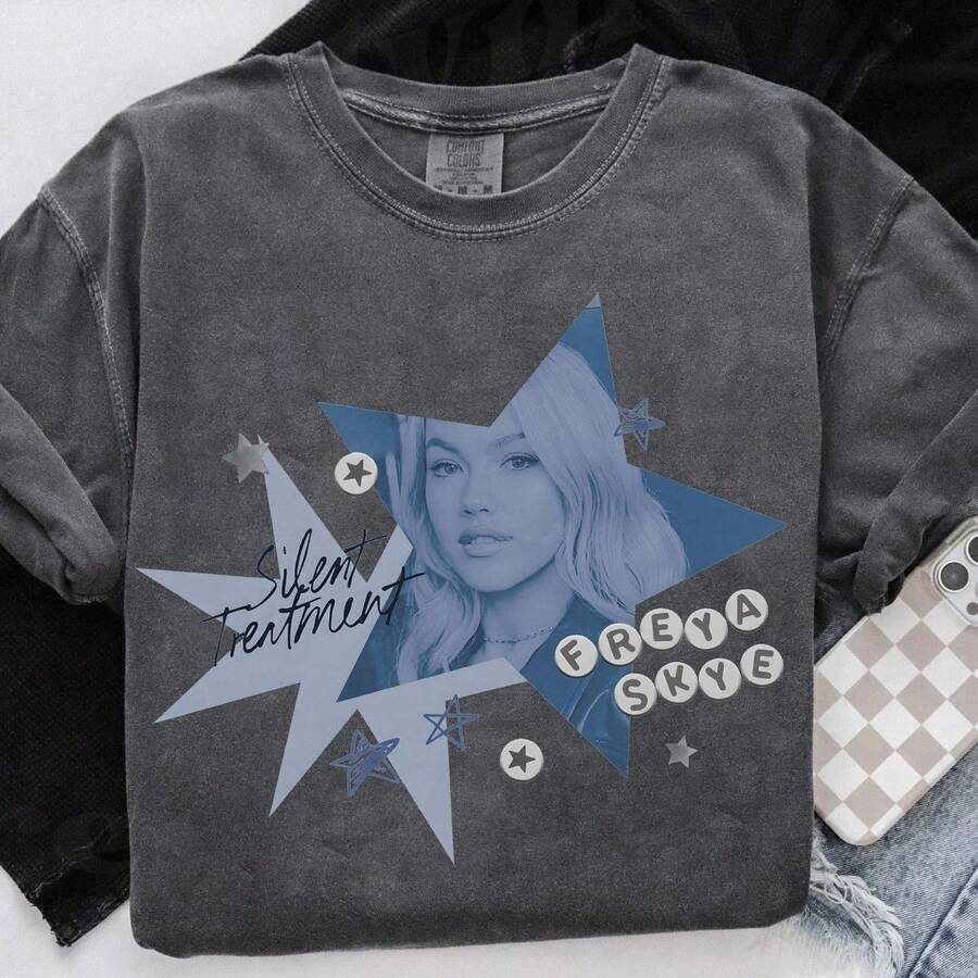 Retro Freya Skye Silent Treatment Shirts Stars Align Tour 2026 Festival Tee Channel Zombies 4 Nova Bright Freya - 黑色 - 查看 1