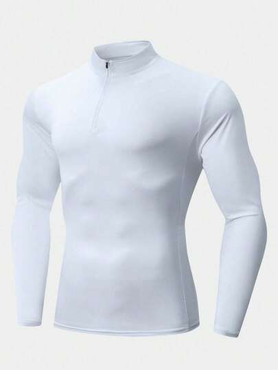 高弹速干透气轻便立领拉链休闲修身运动夹克，适合健身房、户外、跑步