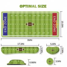 Gre1en Desk Mat Set, Extended Gaming  Pad With Wrist Rest Support +Keyboard Wrist Rest +Coaster, Large Cute Pad, American Football Field - AmericanFootballField - View 8