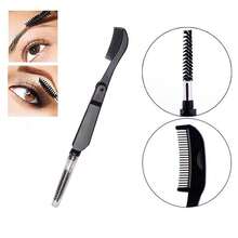 Cepillo de cejas y pestañas con peine para cejas, herramienta de maquillaje para mujeres - Multifuncional - Ver 2