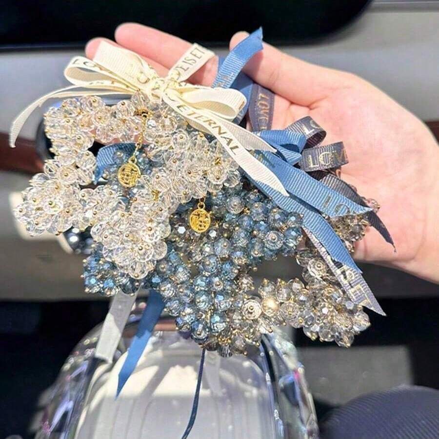 New Car Pendant Creative Interior Mirror Decoration Car Pendant Crystal Five-Pointed Star Decoration Car Pendant - Five-pointed Star Ornament - View 1