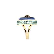 Kurt Geiger Square Stone Cocktail Ring |  | Women Bangles - 藍色 - 查看 2