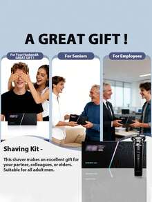 SKYWORTH Electric Shaver, Large Capacity Battery, IPX7 Waterproof, Suitable For Both Wet And Dry Use, A Top Choice For Birthday And Graduation Gifts. Shaver, Electric Shaver, Razor, Men's Shaver, Professional Shaver, Electric Razor. - Multicolor - View 8