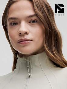 Lululemon Define Cropped Jacket Nulu Jade Grey-For Yoga Gym Running-Sweat-Wicking-Yoga-All Seasons Sport-Spring/Summer-Autumn/Winter-Back To School- Easter Gift - Ngọc xám - Xem 4