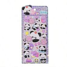 柔软可爱的造型贴纸，创意3D动物装饰贴纸，减压捏捏贴纸，非常适合贴在笔记本电脑、水瓶、记事本上，也是送给朋友、生日、节日和庆祝活动的绝佳礼物。 - 貓熊 - 查看 10