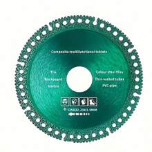1pc Professional Metal Cutting Diamond Slice, 115*22*5/125*22*5 Multifunctional Cutting Disc For Steel, Metal, Stone, Marble, Iron, Aluminum, Concrete - High-Efficiency Diamond Saw Slice - Dark Green - View 3
