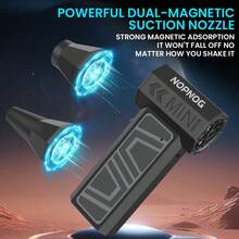 130.000 RPM Mini Ventilador Turbo, Ventilador Turbo Recargable por USB Tipo-C, Ventilador Descongelante de Coche, Soplador Eléctrico de Mano Potente con 4 Velocidades Ajustables, Artículo Lindo - Negro - Ver 10