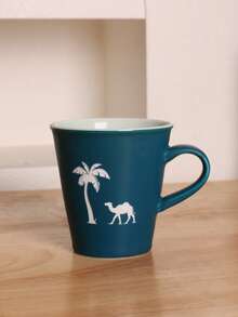 1pc 230ml Minimalist Coffee Cup, Afternoon Tea Cup, Couple Cup, Minimalist Ceramic Coffee Cup, Household Breakfast Milk Cup, Hanging Ear Coffee Cup, Ceramic Cup, Coffee Cup, Wine Glass, Latte Art Cup, Espresso Cup, Ceramic Cup, Kiln-Fired Glaze Ceramic Cup - Multicolor - View 13