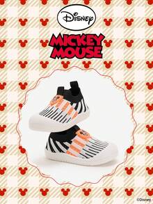 Disney Authentic Collaboration With  | A Pair Of Children's Sneakers, Suitable For Daily, Festival, Sports, And Outdoor Wear. It Fits The Foot Comfortably, Is Anti-Slip, Wear-Resistant, And Breathable (Boys' Sneakers, Boys' Board Shoes, Children's Sneakers, Girls' Sneakers, Girls' Board Shoes) - Black - View 2