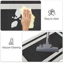 Kitchen Mats For Floor 17.3"X94.5" Kitchen Rugs Non Slip Washable Anti Fatigue Mat Kitchen Ergonomic Comfort Standing Mat Rug For Home Sink Floor Laundry Black - 17.3" X 94.5"+Black - View 4