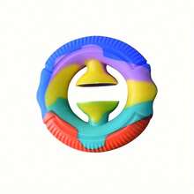 1个手部握力器，按压式硅胶握力器，用于手指锻炼、缓解压力、锻炼手臂肌肉和五指力量 - 彩色 - 查看 8