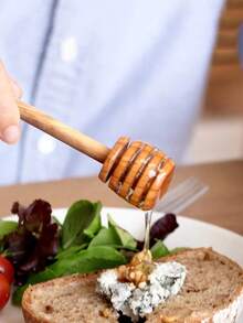 1支装 - 蜂蜜搅拌棒，木质蜂蜜搅拌棒，果酱蜂蜜搅拌棒，厨房工具，实心木质蜂蜜搅拌棒 - 高级木质蜂蜜勺，实用长柄蜂蜜勺，厨房用具，易于倾倒和搅拌 - 彩色 - 查看 11