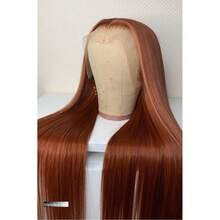 Hidden Strap Snug Fit Lace Frontal Wigs Human Blended Hair Invisible Strap Pre Plucked Pre Cut Lace 180 Density Straight Lace Front Wig With Drawstring Glueless Wigs Human Blended Hair For Women,8-36 Inch 13x4 Brown - Brown - View 1