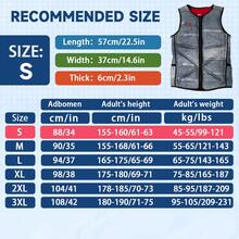 HISEA 柔软浮力游泳背心；内置柔软浮力棉，无需充气；沙滩冲浪浮力服；水上摩托艇浮力服 - 灰色 - 查看 11