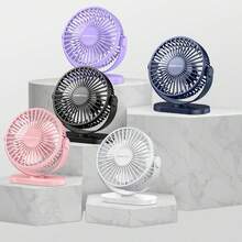 Portable Mini Desk Fan, Multifunctional Dual-Purpose Desk Fan With Hook, 360° Adjustable Rotation, Quiet Personal Fan, Suitable For Bedroom, Kitchen, Office, Mother's Day,Outdoor,Garden,Travel Essentials,Portable Essentials,Beach Essentials,Graduation Season,Commencement,Graduation Ceremony,Graduation Gift,Graduation Present,Graduation Gift,Graduation Present,Congrats Grad,Congratulations Graduate,Valedictorian,Finish School,Graduation Party,Outdoor Essentials,Travel Portable,Hiking Essentials,Camping Essentials,Portable Tools,Summer Essentails,Summer Portable - Color Mixing - View 3