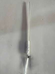 16支/4支装发光光纤棒，LED灯棒，发光派对用品，光纤棒，LED闪光棒，适用于派对、婚礼、万圣节、圣诞节、感恩节、新年等场合的礼物 - 白色 - 查看 10