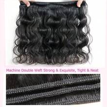15A Human Hair Body Wave Bundles 10-32Inch Hair Extension Natural Black Color Human Hair Bundles For Women Bundles Natural Black Straight Human Hair Extensions - S4/27 - 查看 3