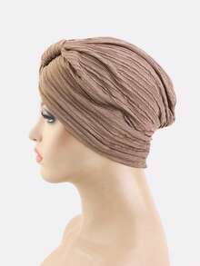 1pc Women's Thickened Pleated Square Headscarf Hat, Headwrap Arabic Hat, Suitable For Daily Use - Multicolor - View 7