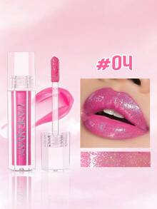 HANDAIYAN Hexagon Pearl Gloss Lip Gloss, Moisturizing Mirror Finish, Long-Lasting Shine, Suitable For Daily, Party, Beach, Camping & Travel, Portable And Easy To Use, Also Suitable For Solo Gatherings, Christmas Celebrations And Various Festivals. An Ideal Gift For Special Occasions. - Nhiều màu - Xem 11